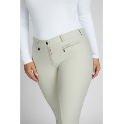 Calça Pikeur feminina Vally full grip 6106 cintura média Creme baunilha Bege