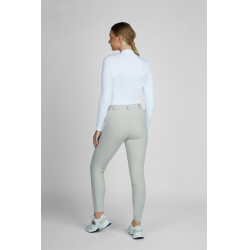 Calça Pikeur feminina Vally full grip 6106 cintura média Creme baunilha Bege