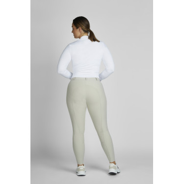 Calça Pikeur feminina Vally full grip 6106 cintura média Creme baunilha Bege