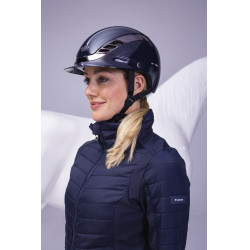Capacete de equitação Abus Airluxe Chrome Azul-noite brilhante Capacete de equitação Abus Airluxe Chrome Azul-noite brilhante
