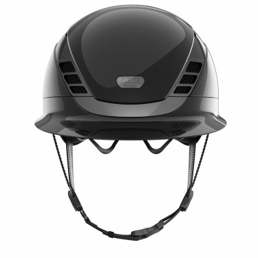 Capacete de equitação Abus Airluxe Chrome L.V Preto brilhante Capacete de equitação Abus Airluxe Chrome L.V Preto brilhante