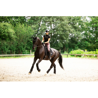 Capacete de equitação Abus Airluxe Chrome L.V Preto brilhante Capacete de equitação Abus Airluxe Chrome L.V Preto brilhante