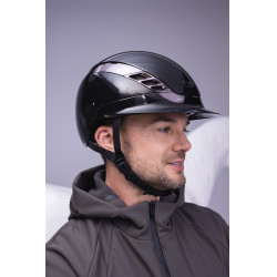 Capacete de equitação Abus Airluxe Chrome L.V Preto brilhante Capacete de equitação Abus Airluxe Chrome L.V Preto brilhante