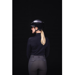 Capacete de equitação Abus Airluxe Chrome L.V Preto brilhante Capacete de equitação Abus Airluxe Chrome L.V Preto brilhante