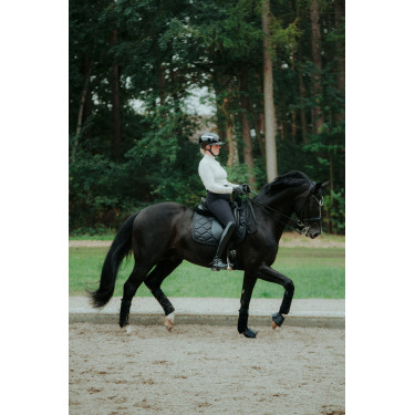 Capacete de equitação Abus Airluxe Chrome L.V Preto brilhante Capacete de equitação Abus Airluxe Chrome L.V Preto brilhante