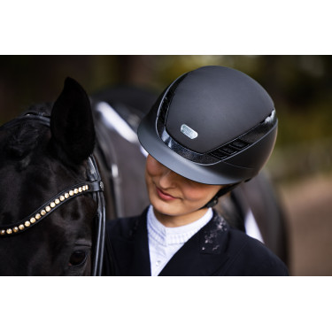 Capacete de equitação Abus Airluxe Supreme Preto