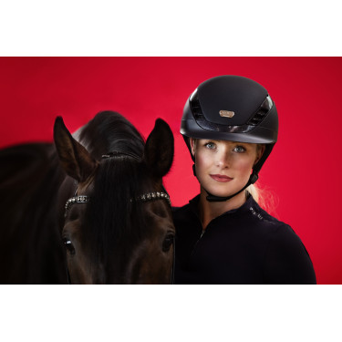 Capacete de equitação Abus Airluxe Supreme Preto