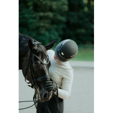 Capacete de equitação Abus Airluxe Supreme Preto