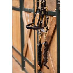 Caveção de couro Eskadron Elegance Castanho escuro
