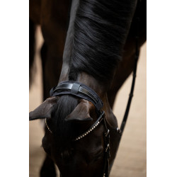 Almofada de cabeçada Eskadron pelo sintético Preto