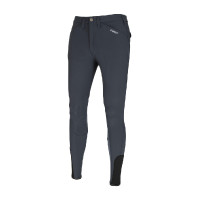 Calça masculina Pikeur Rodrigo com grip nos joelhos Lama Cinzento