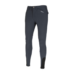Calça masculina Pikeur Rodrigo com grip nos joelhos Sombra escura Cinzento