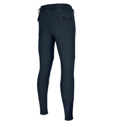 Calça masculina Pikeur Rodrigo com grip nos joelhos Azul-noite