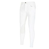 Calça masculina Pikeur Rodrigo com grip nos joelhos Kniebesatz Branco