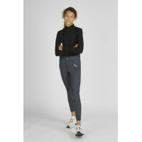 Calça Pikeur Braddy infantil com grip completo Sombra escura Cinzento