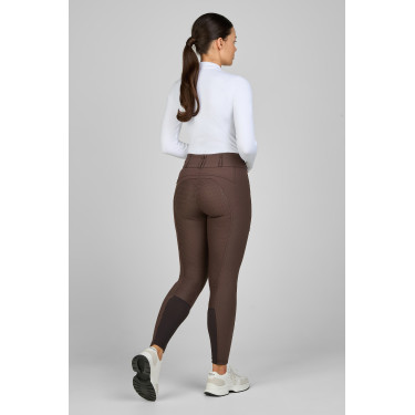Calça Pikeur Candela full grip feminina Ganzbesatz Trufa Castanho