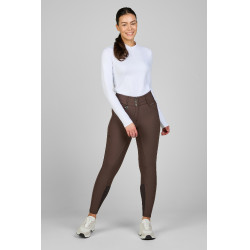 Calça Pikeur Candela full grip feminina Ganzbesatz Trufa Castanho