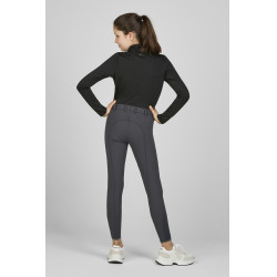 Calça infantil Pikeur Brooklyn com grip nos joelhos Sombra escura Cinzento Calça infantil Pikeur Brooklyn com grip nos joelhos Sombra escura Cinzento