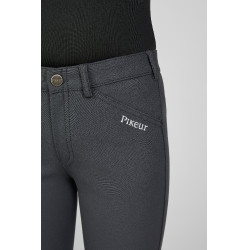 Calça infantil Pikeur Brooklyn com grip nos joelhos Sombra escura Cinzento Calça infantil Pikeur Brooklyn com grip nos joelhos Sombra escura Cinzento