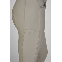 Calça infantil Pikeur New Braddy full grip 9805 cintura média Tempestade de areia Castanho