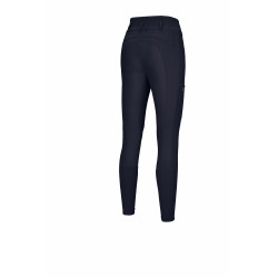Calça Pikeur feminina New Candela com falso fundo de camurça 3908 cintura alta Azul-noite Calça Pikeur feminina New Candela com falso fundo de camurça 3908 cintura alta Azul-noite