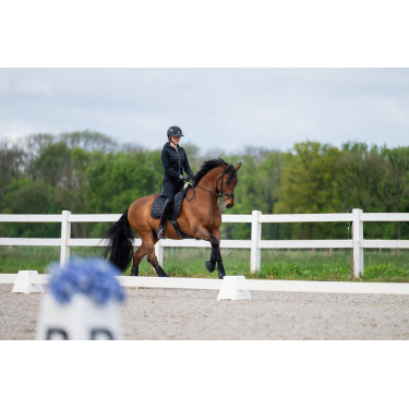 Calça Pikeur feminina New Lugana com falso fundo de camurça 0908 cintura média Preto