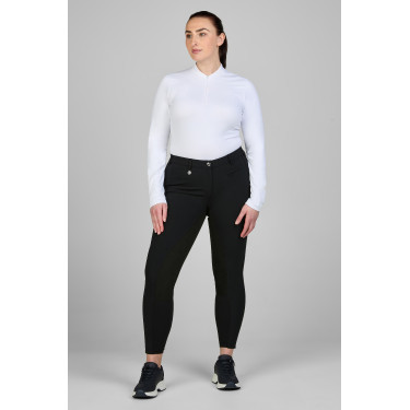 Calça Pikeur feminina New Lugana com falso fundo de camurça 0908 cintura média Calça Pikeur feminina New Lugana com falso fundo de camurça 0908 cintura média