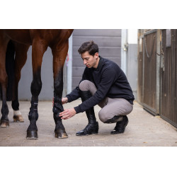 Calça Pikeur masculino Navaro full grip Noz Castanho