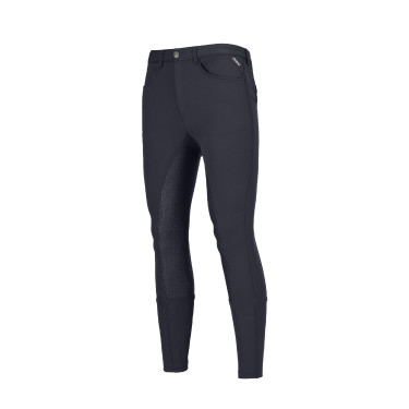 Calça Pikeur masculino Navaro full grip Sombra escura Cinzento
