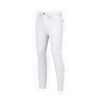Calça Pikeur masculino Navaro grip nos joelhos Branco