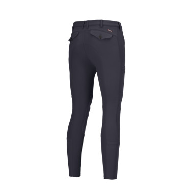 Calça Pikeur masculino Navaro grip nos joelhos Sombra escura Cinzento