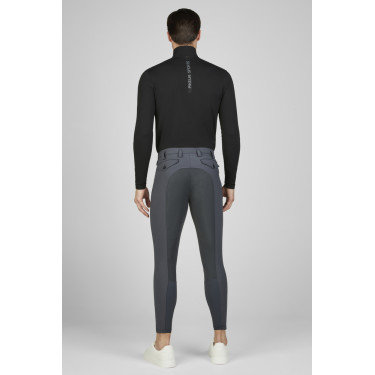 Calça Pikeur masculina Rossini com falso fundo de camurça 7508 cintura média Sombra escura Cinzento Calça Pikeur masculina Rossini com falso fundo de camurça 7508 cintura média Sombra escura Cinzento