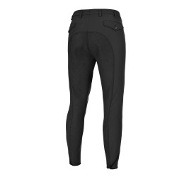 Calça Pikeur masculina Rossini McCrown com fundo de couro Preto Calça Pikeur masculina Rossini McCrown com fundo de couro Preto