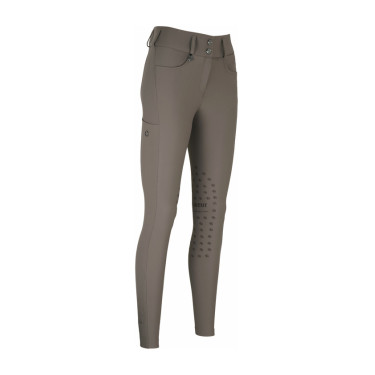 Calça Amia 6805 Pikeur grip nos joelhos cintura média feminina  Cinzento-acastanhado Castanho