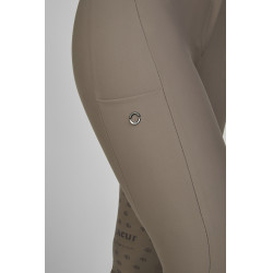 Calça Amia 6805 Pikeur grip nos joelhos cintura média feminina  Cinzento-acastanhado Castanho
