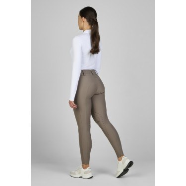 Calça Amia 6805 Pikeur grip nos joelhos cintura média feminina  Cinzento-acastanhado Castanho
