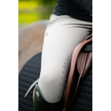Calça Amia 6805 Pikeur grip nos joelhos cintura média feminina  Cinzento-acastanhado Castanho