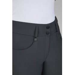 Calça Amia 6805 Pikeur grip nos joelhos cintura média feminina Sombra escura Cinzento Calça Amia 6805 Pikeur grip nos joelhos cintura média feminina Sombra escura Cinzento
