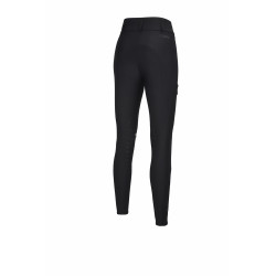 Calça Amia 6805 Pikeur grip nos joelhos cintura média feminina Preto Calça Amia 6805 Pikeur grip nos joelhos cintura média feminina Preto