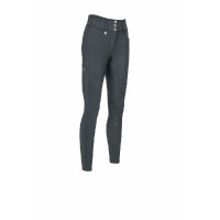 Calça Pikeur feminina New Candela full grip 3906 cintura alta Sombra escura Cinzento