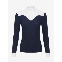 Polo de competição Emily LeMieux de mangas compridas Marinho Azul-marinho Polo de competição Emily LeMieux de mangas compridas Marinho Azul-marinho