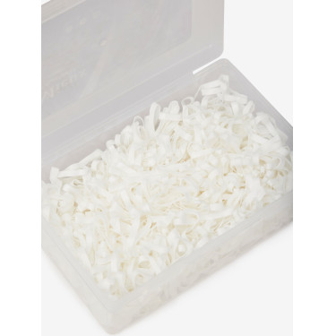 Caixas de elásticos de silicone LeMieux Branco