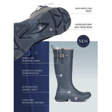 Botas de borracha LeMieux Ultra Stride Wellington homem Preto Botas de borracha LeMieux Ultra Stride Wellington homem Preto