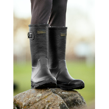 Botas de borracha LeMieux Ultra Stride Young Rider Preto