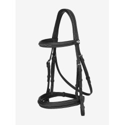 Bridão Hunter com cadarços LeMieux Preto / prata