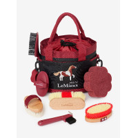 Conjunto de escovagem Mini LeMieux Vermelho Conjunto de escovagem Mini LeMieux Vermelho