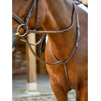 Martingal fixo Hunter LeMieux Havana / prata Castanho Martingal fixo Hunter LeMieux Havana / prata Castanho