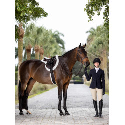 Martingal fixo Hunter LeMieux Havana / prata Castanho Martingal fixo Hunter LeMieux Havana / prata Castanho