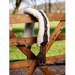 Gurtenschutz Jumping LeMieux Anatomic aus Merino+ Wolle Natural Castanho