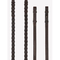 Rendas com laços Hunter LeMieux com costuras Havana / prata Castanho Rendas com laços Hunter LeMieux com costuras Havana / prata Castanho